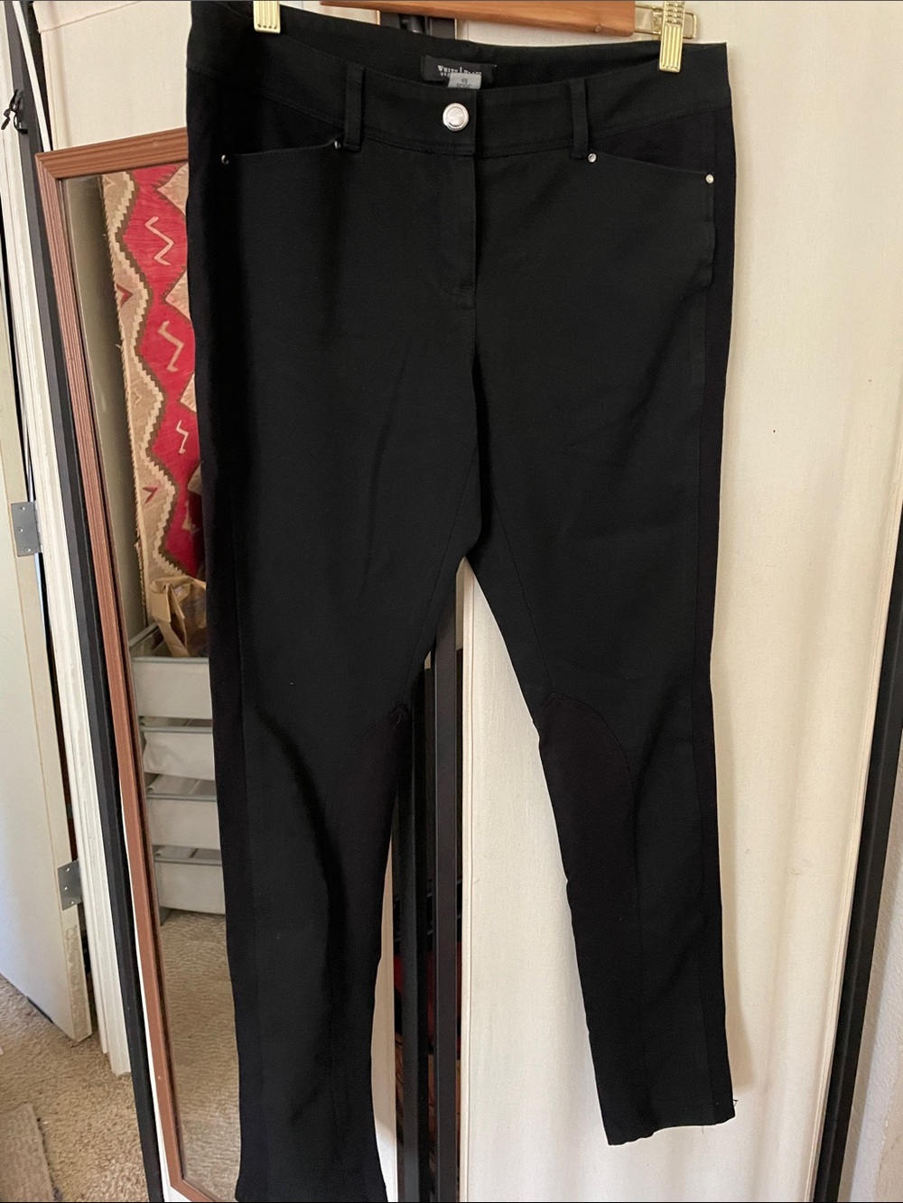 White House Black Market Black Stretch Chinos